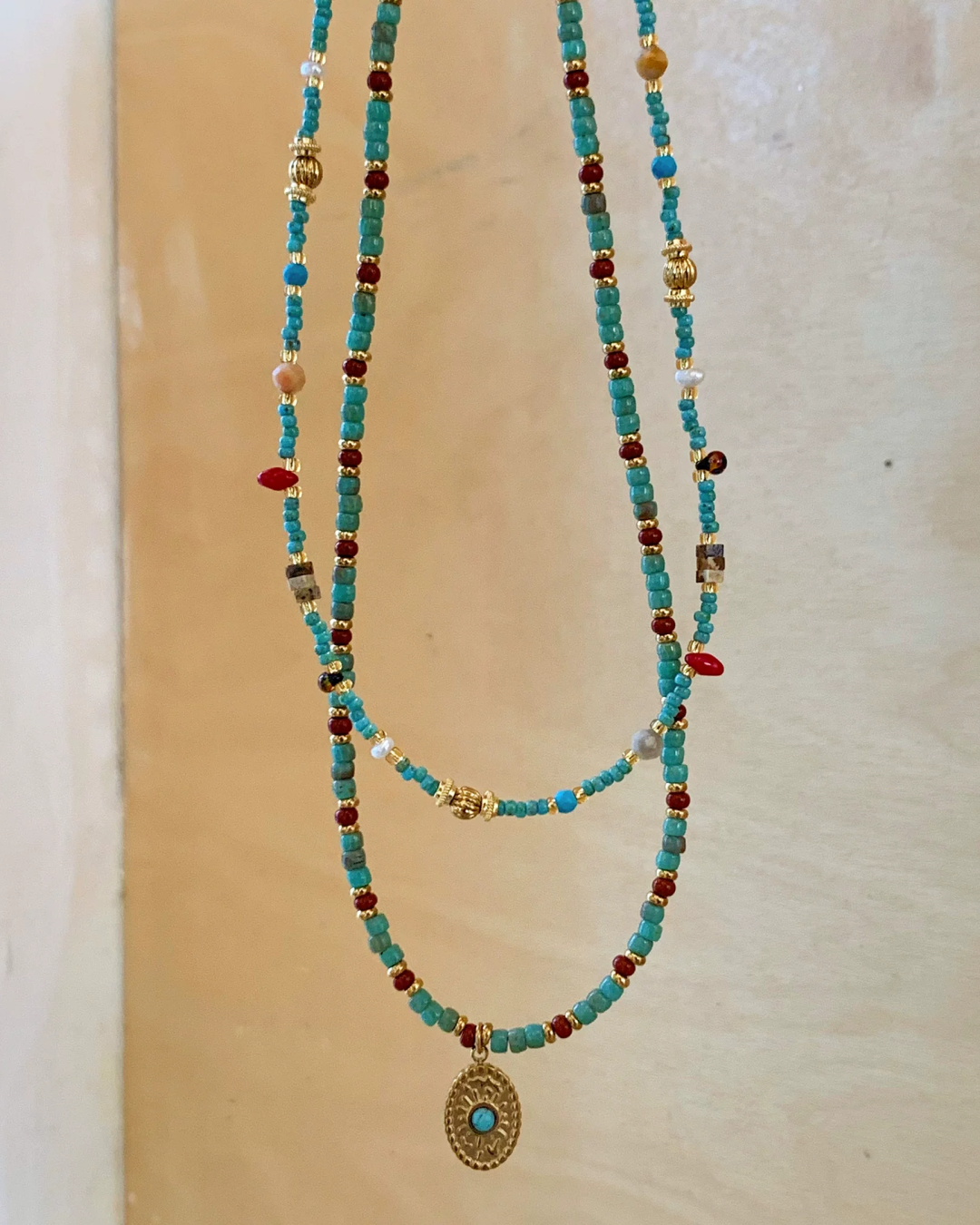 Skyblue Stone Necklace AC0042