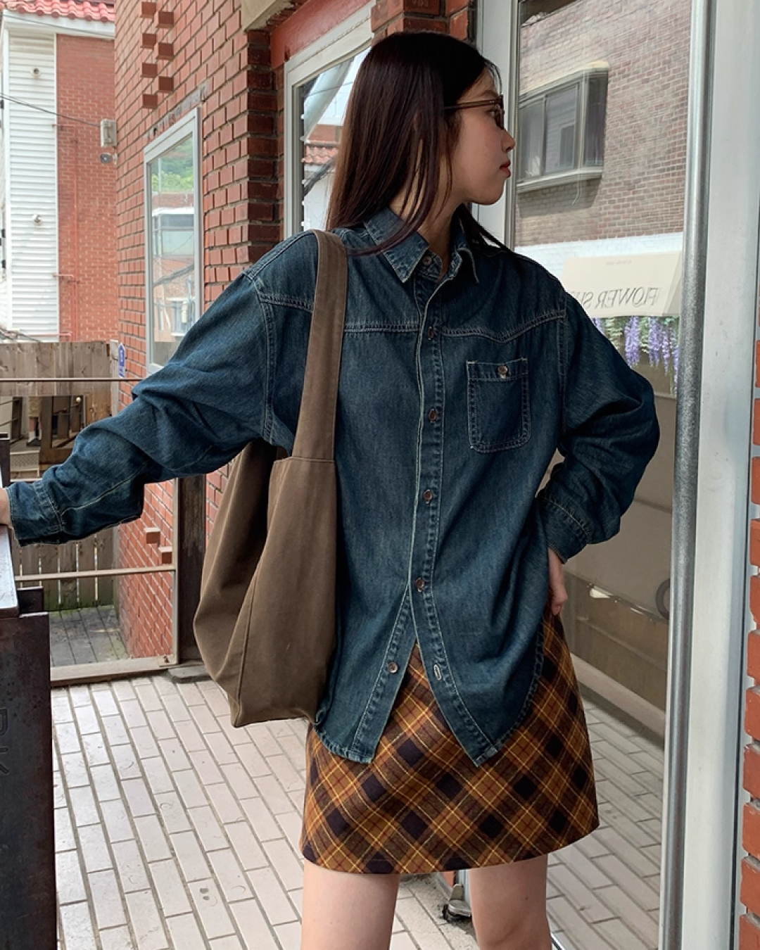 Back Embroidery Denim Shirts B0005