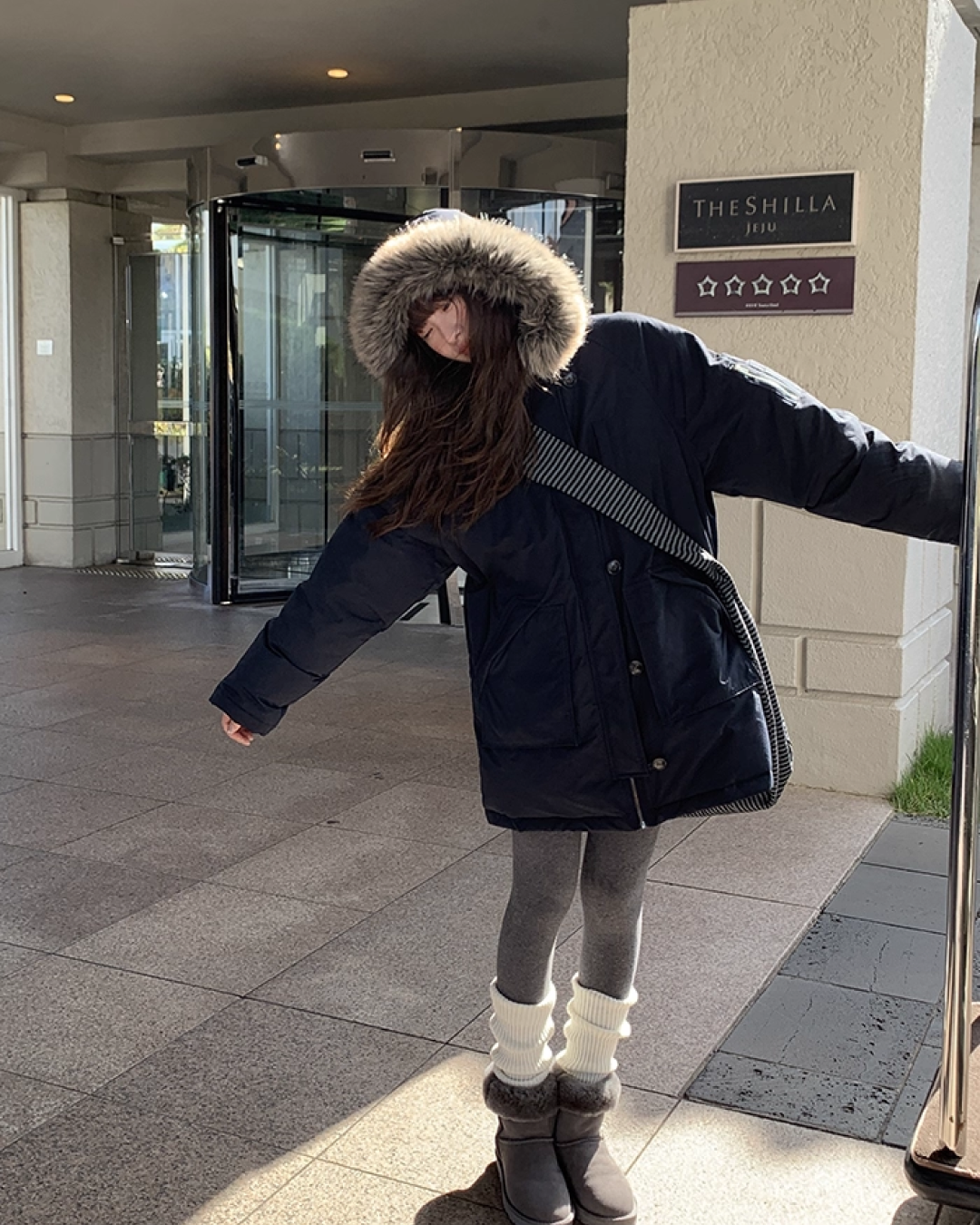 Boa Hood Long Coat BU0068