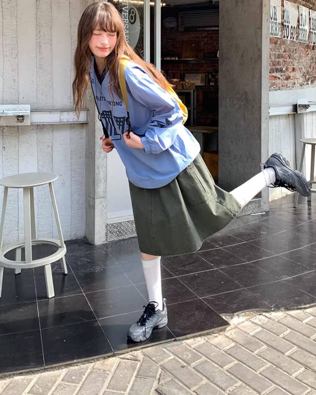 Side Pocket Middle Skirt BU0157