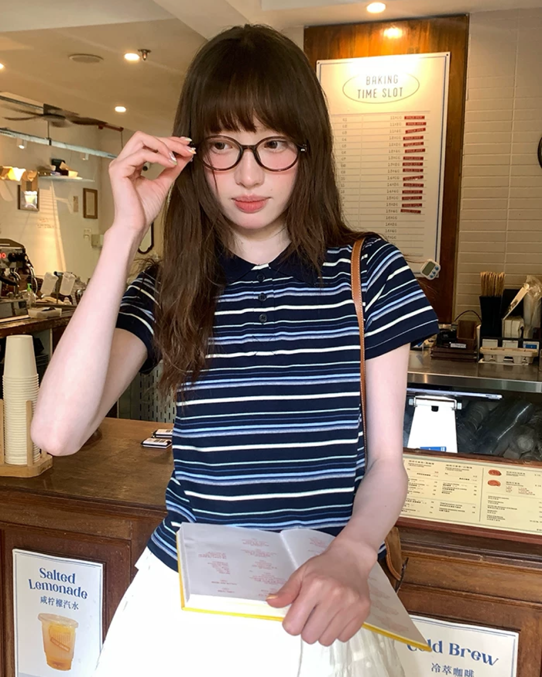 Horizontal Stripes Polo Shirt BU0241