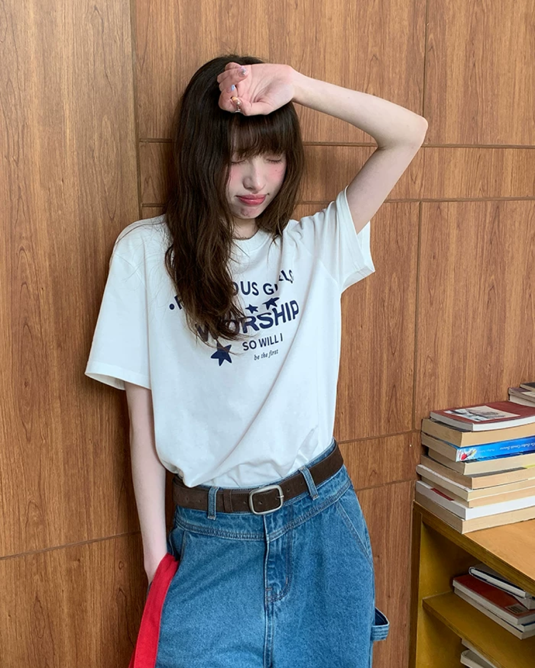 Star Lettering Color T-Shirt BU0245