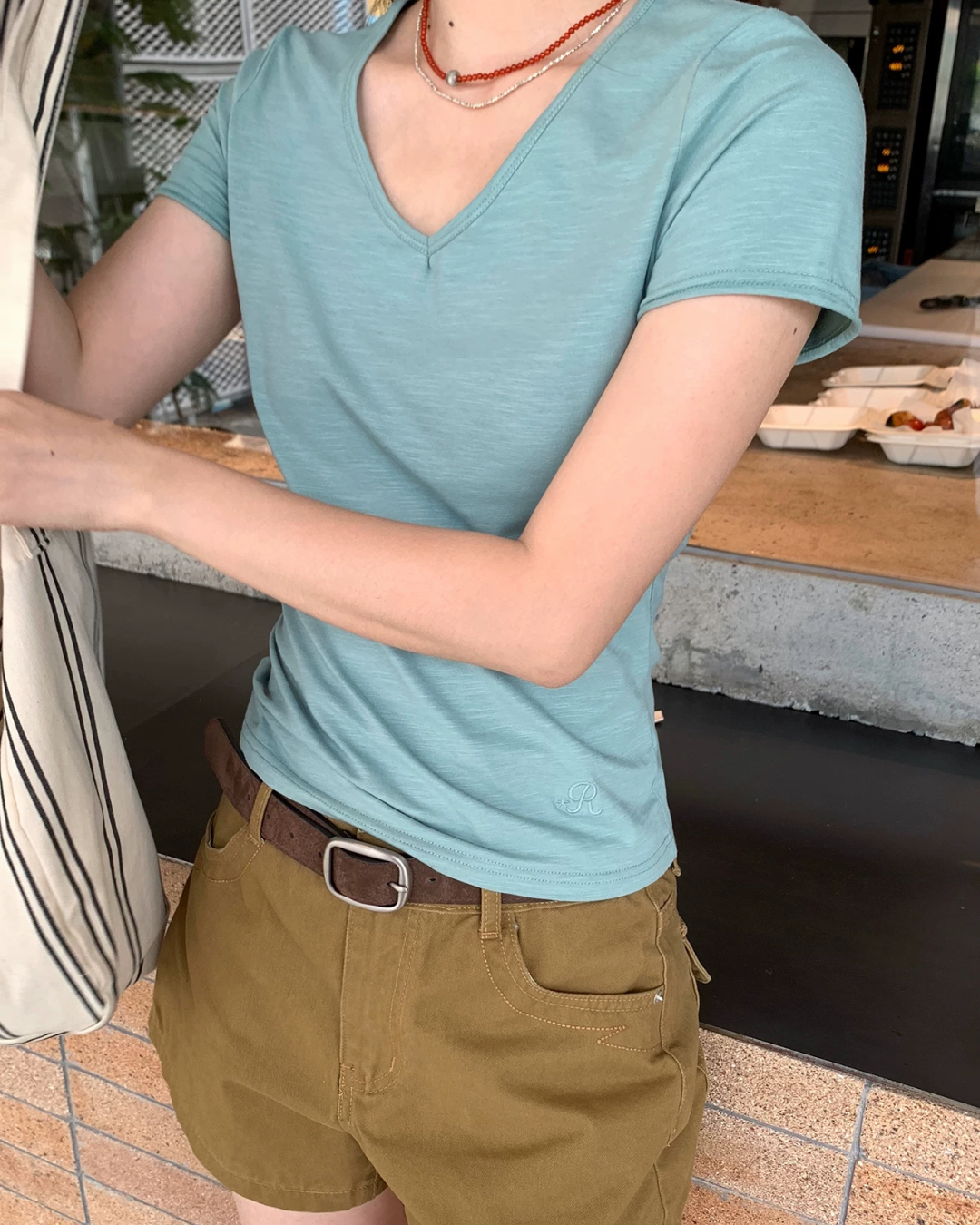 ショートカラーTシャツ BU0260