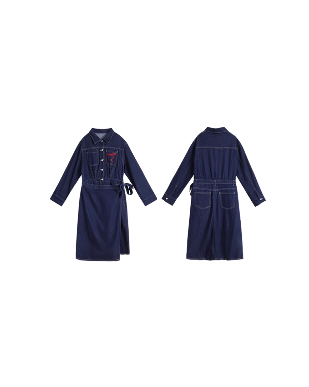 Denim Jacket Skirt Setup B0016