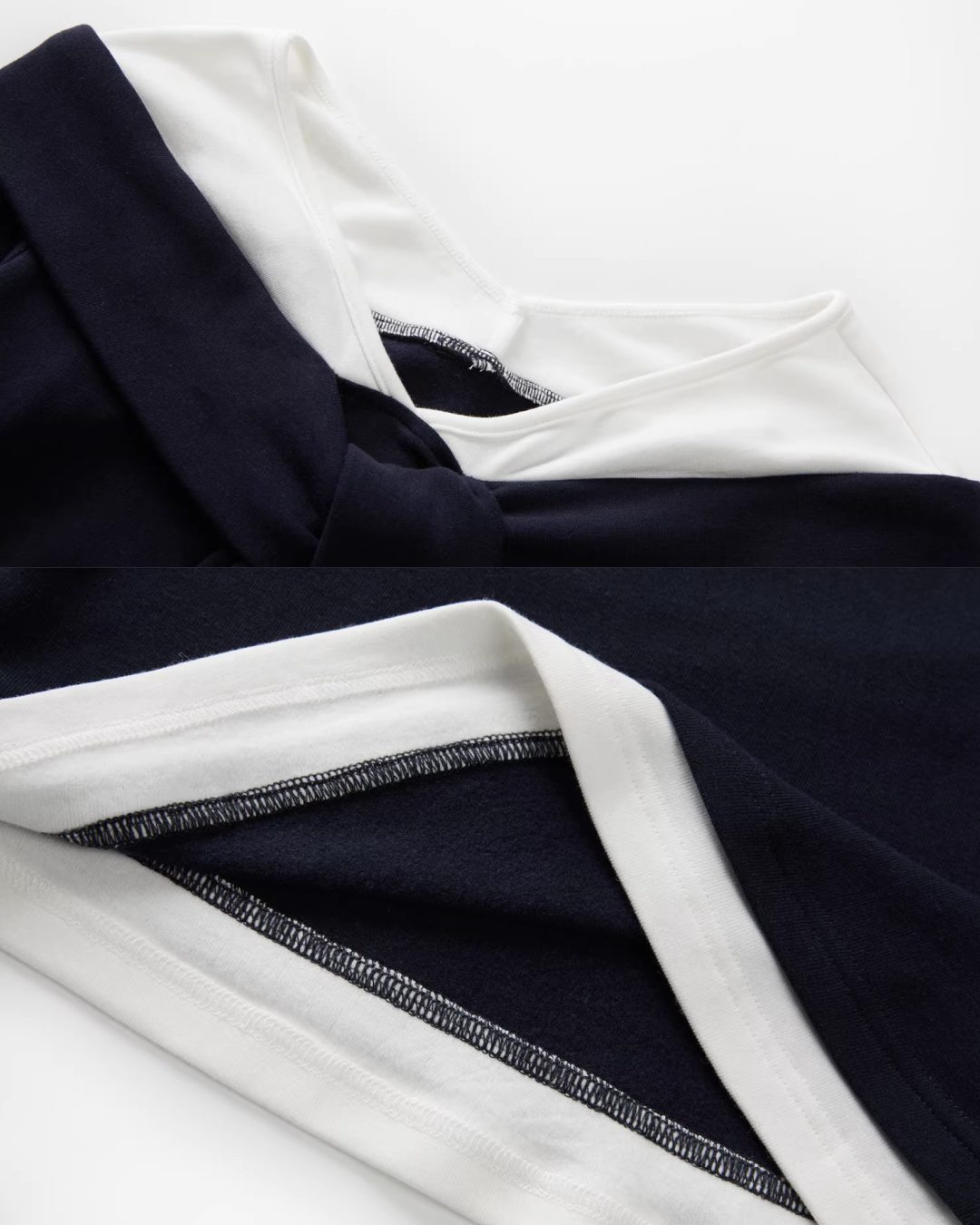 Layer Bicolor Navy Top CA0010