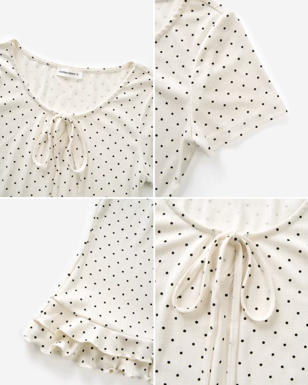 Polka Dot Short T-shirt CA0038