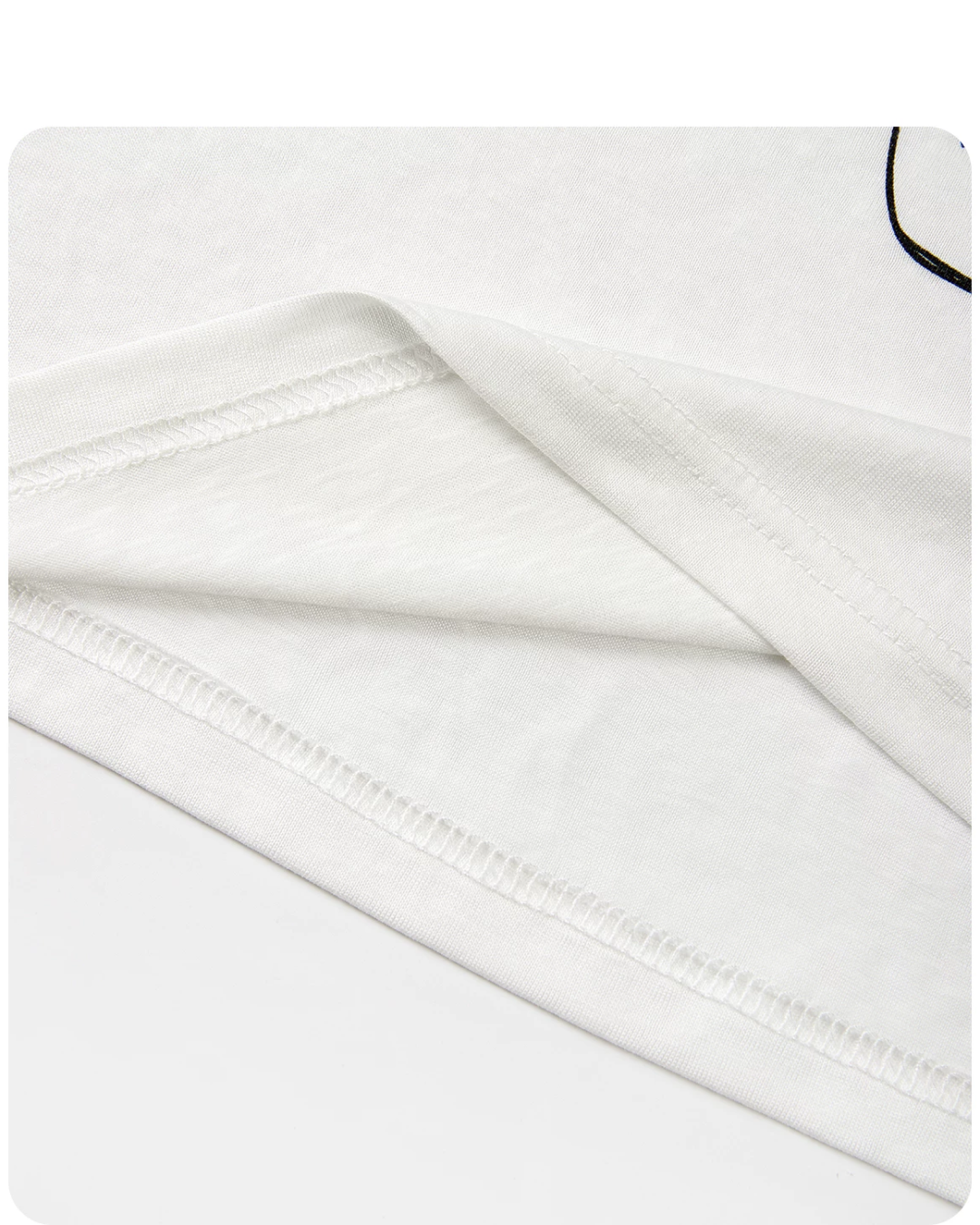 White Sheer Design T-Shirt CA0043