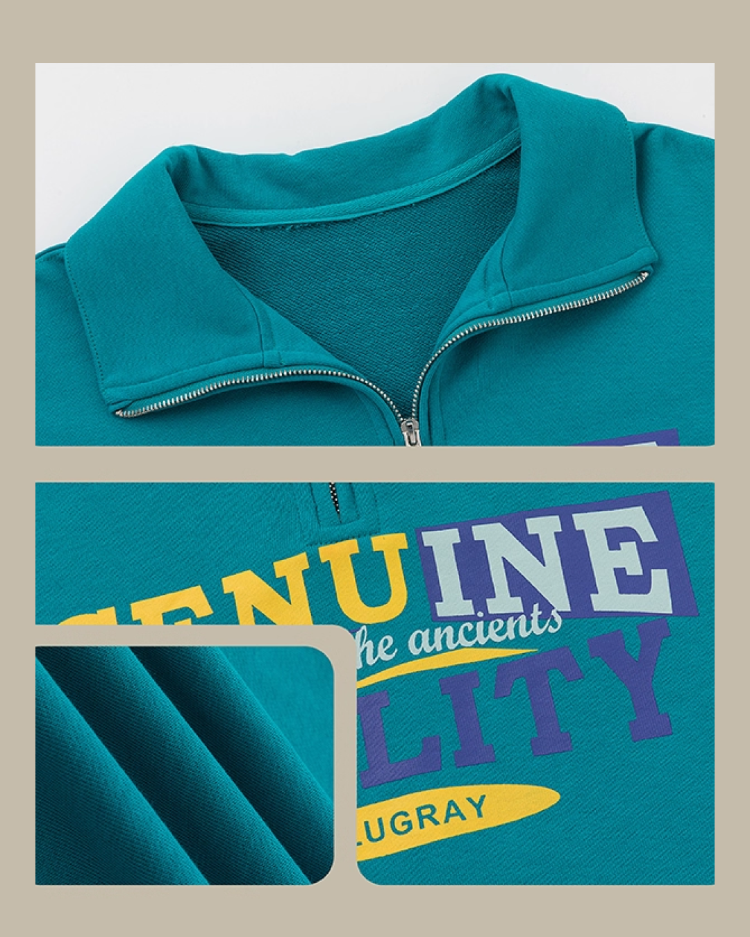 Color Zip Sweatshirt LG0010