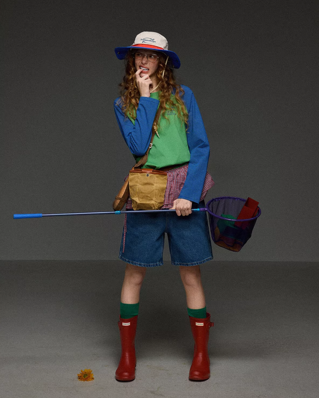 Border Sleeve Bicolor Shirt LG0045