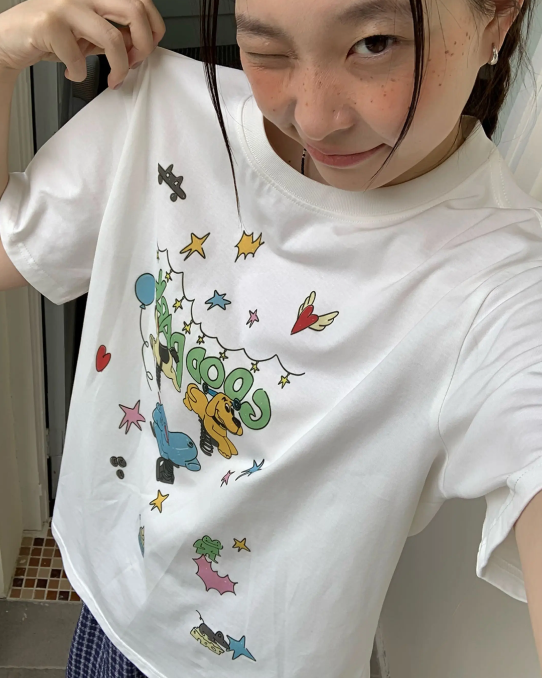 Cartton Character Printed T-shirt TE0040