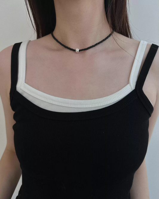 Black Ball Necklace AC0004