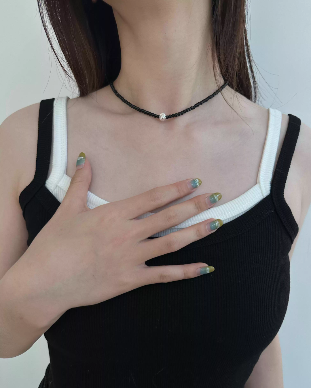 Black Ball Necklace AC0004