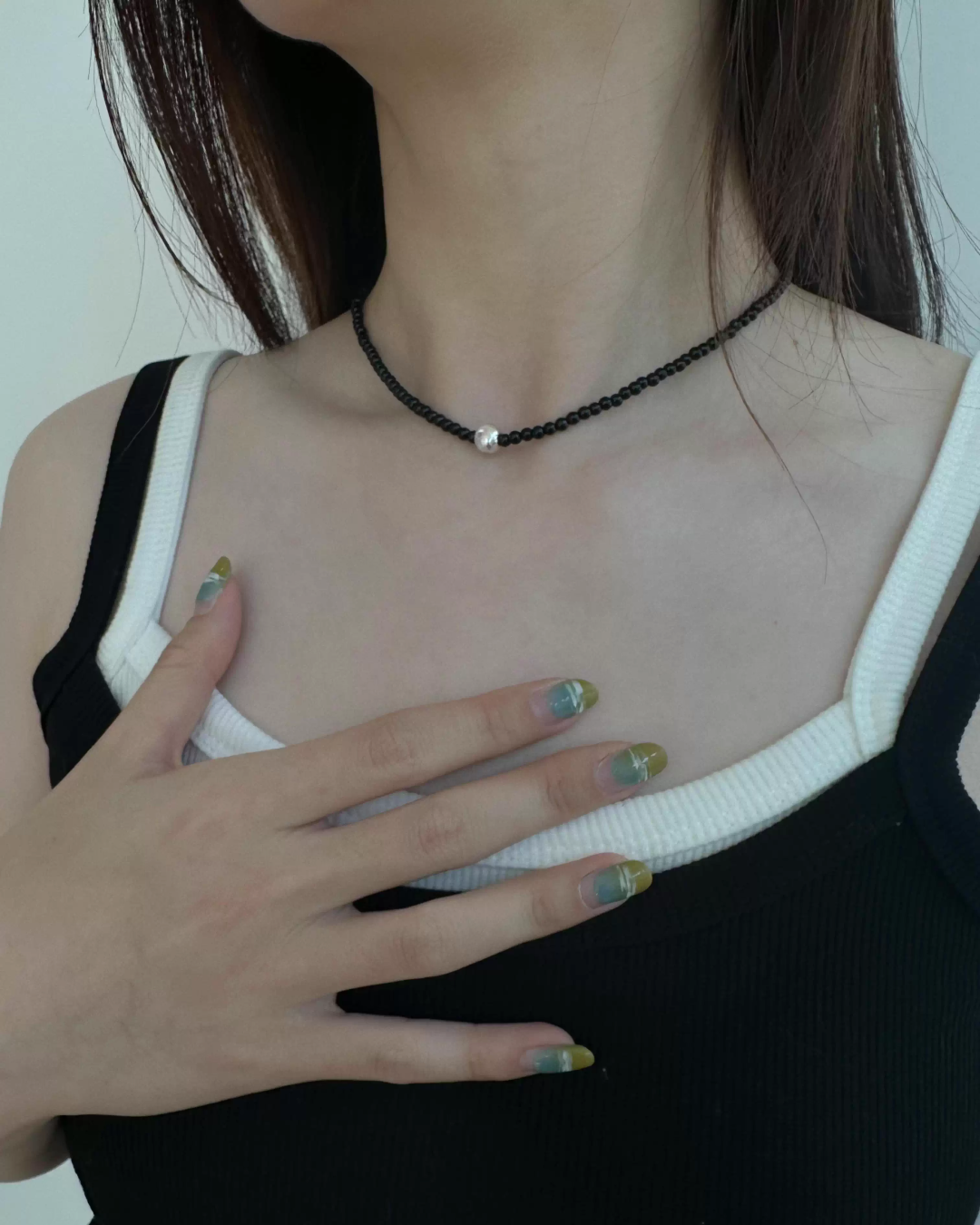 Black Ball Necklace AC0004