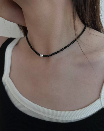Black Ball Necklace AC0004