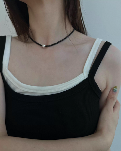 Black Ball Necklace AC0004