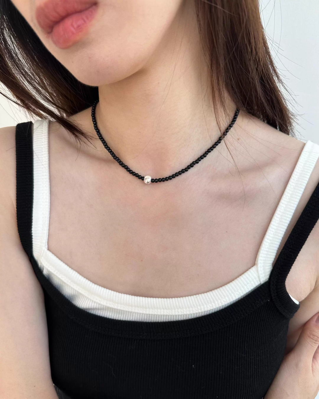 Black Ball Necklace AC0004