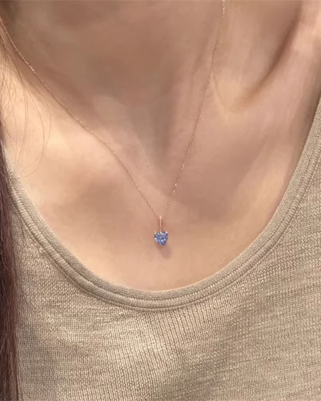 Mini Heart Charm Necklace AC0015