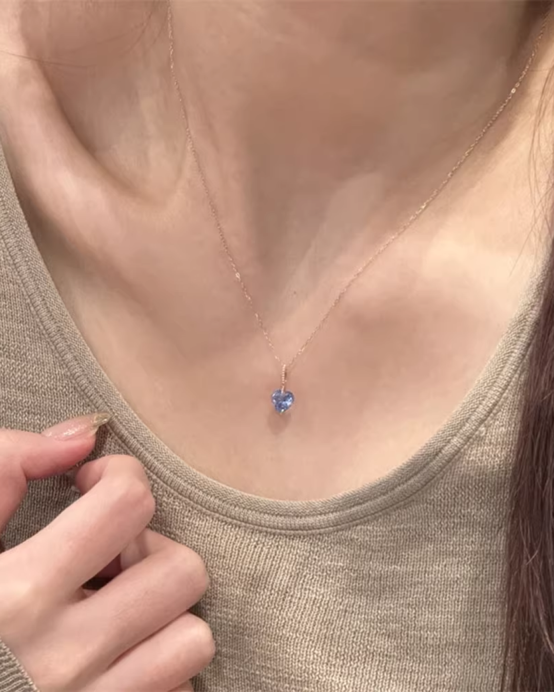 Mini Heart Charm Necklace AC0015