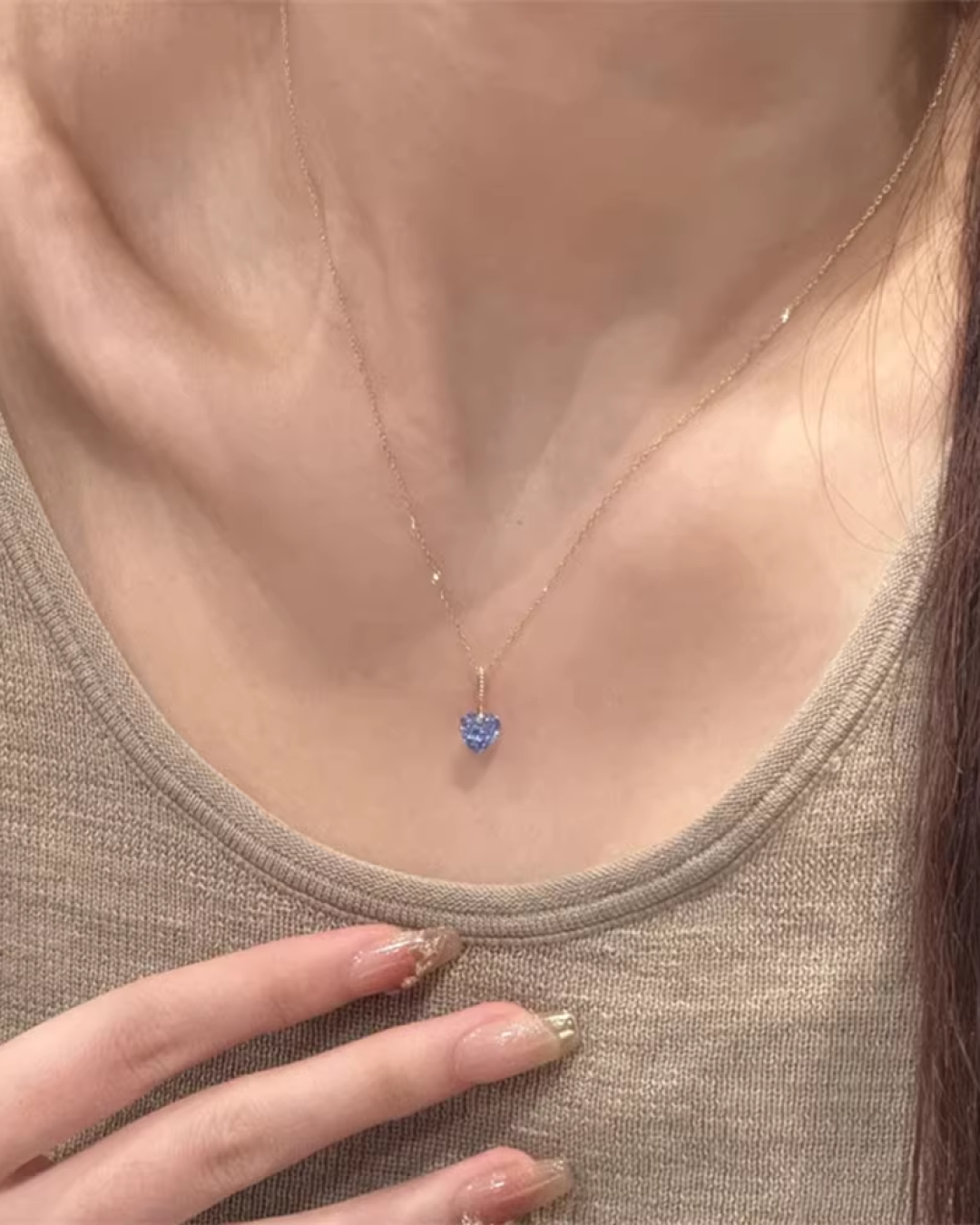Mini Heart Charm Necklace AC0015