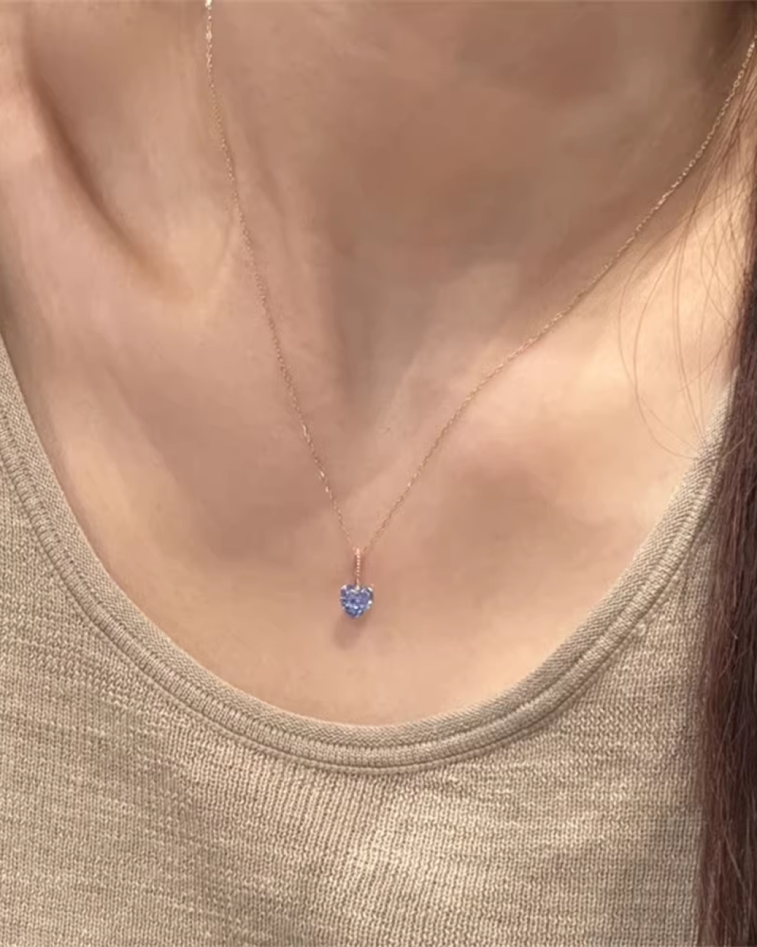 Mini Heart Charm Necklace AC0015