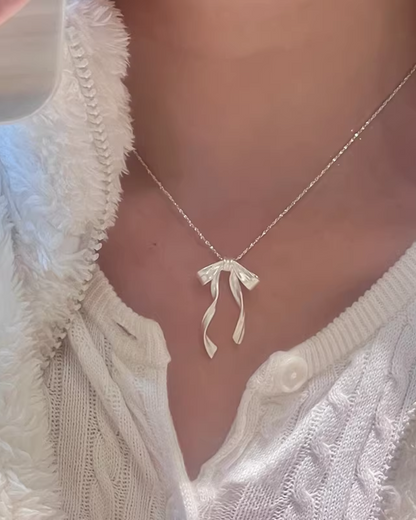 Ribbon Charm Necklace AC0021
