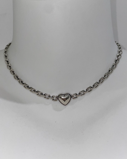 Silver Heart Necklace AC0030