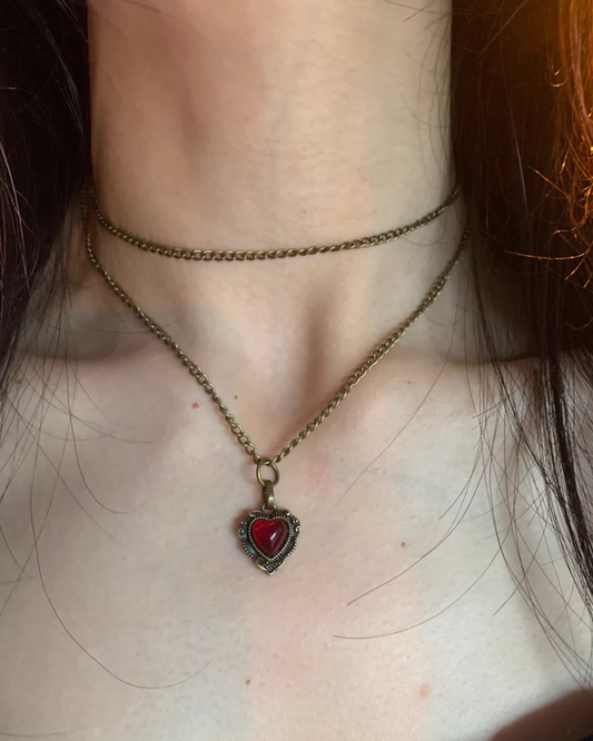 Vintage Heart Necklace AC0037