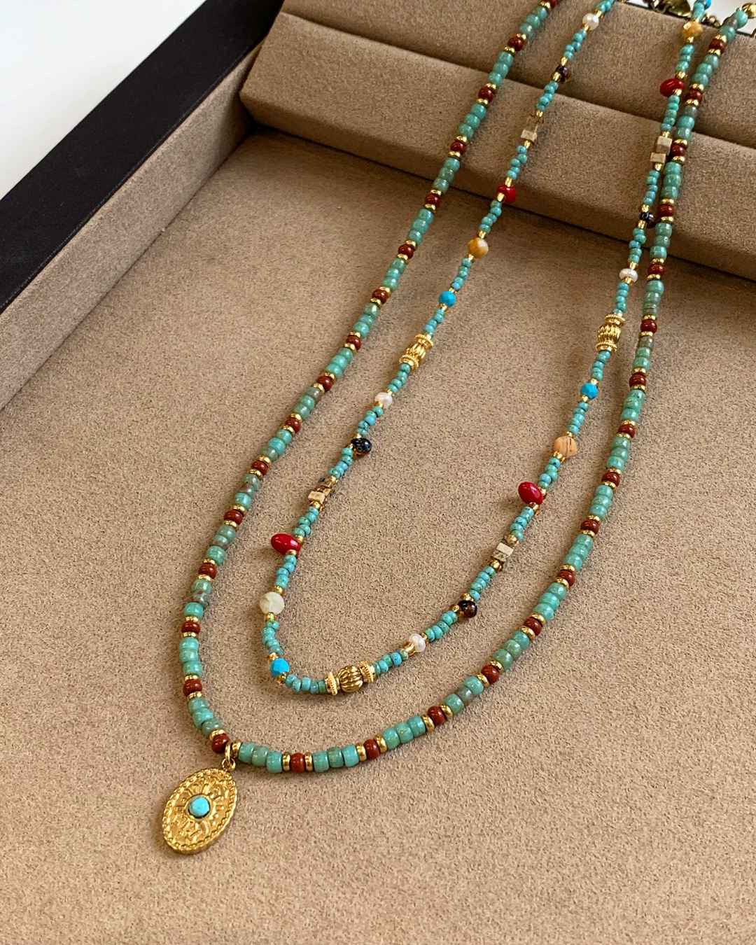 Skyblue Stone Necklace AC0042