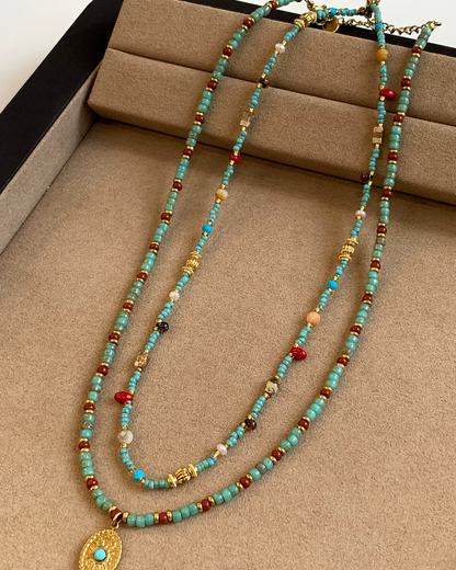 Skyblue Stone Necklace AC0042