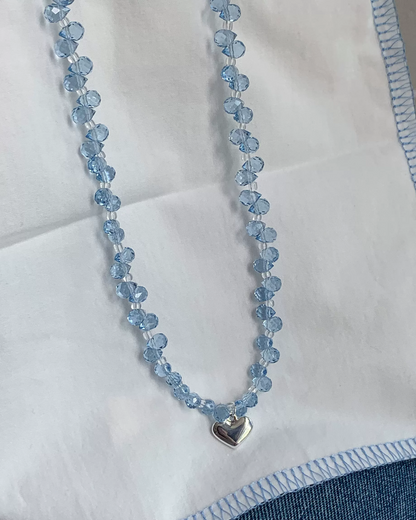 Silver Mini Heart Necklace AC0052