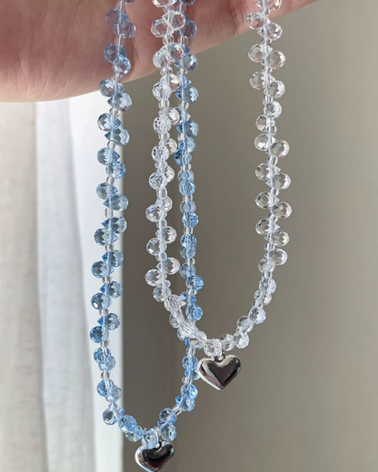 Silver Mini Heart Necklace AC0052