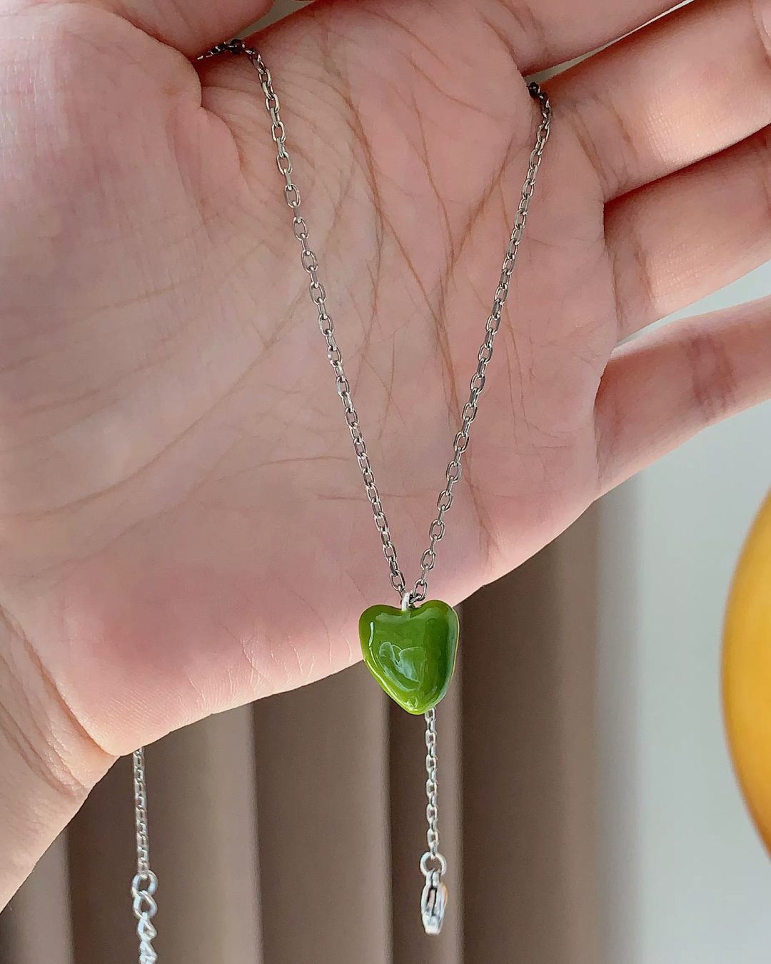Green Heart Necklace AC0054