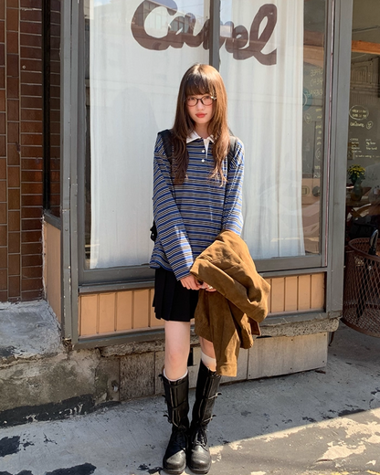 Border Pattern Polo Shirts　B0002