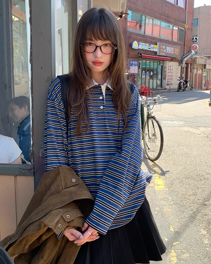 Border Pattern Polo Shirts　B0002