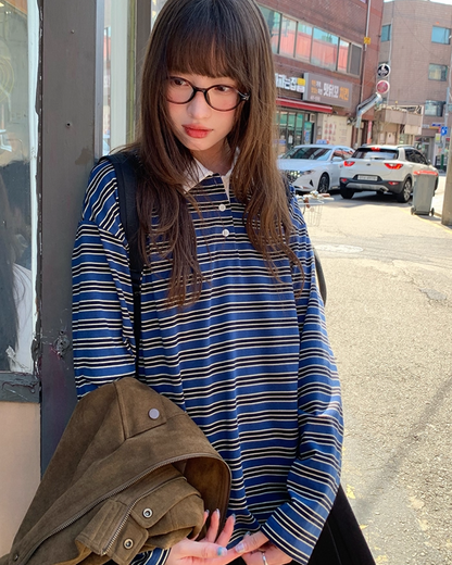 Border Pattern Polo Shirts　B0002