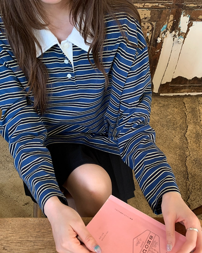 Border Pattern Polo Shirts　B0002