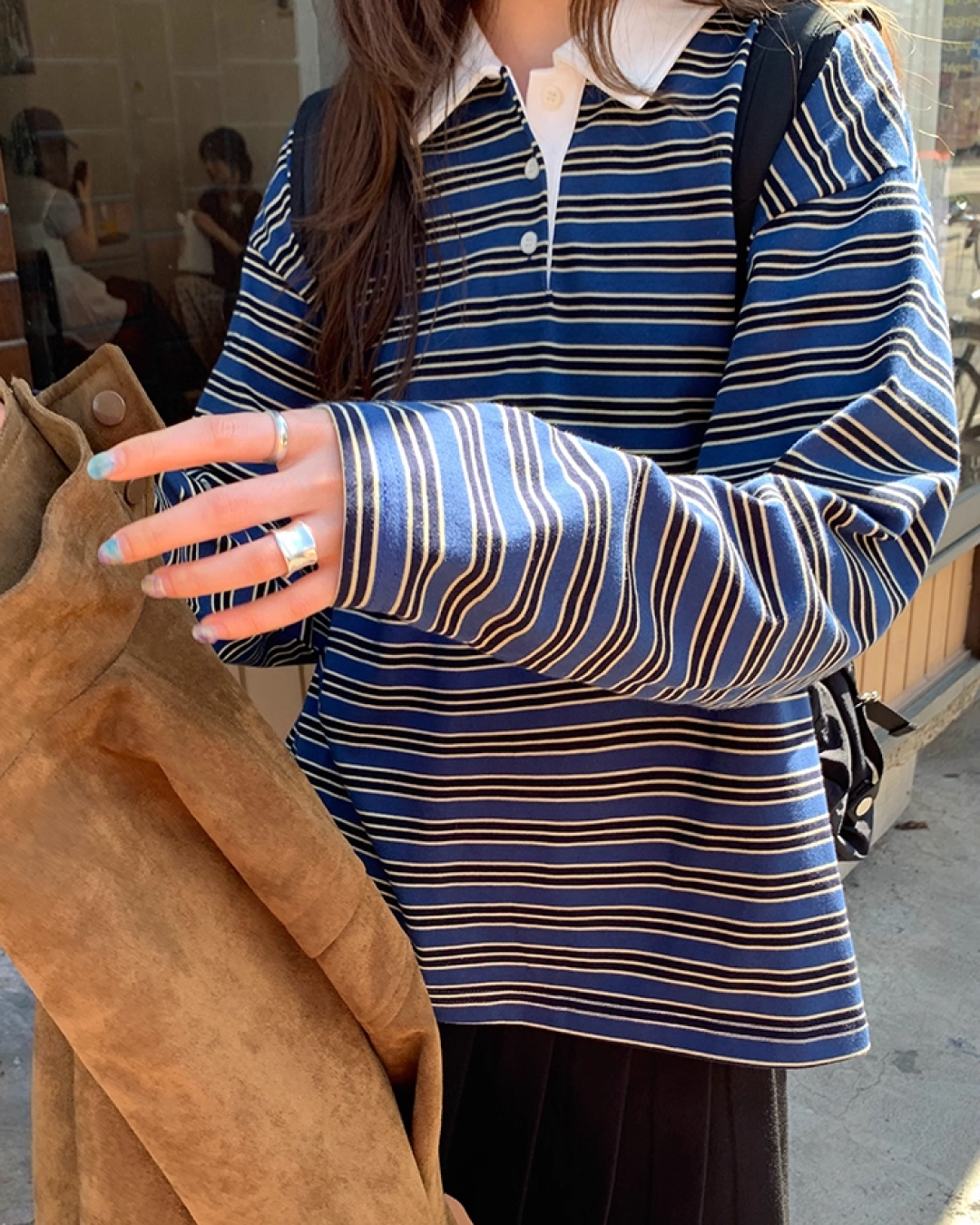 Border Pattern Polo Shirts　B0002