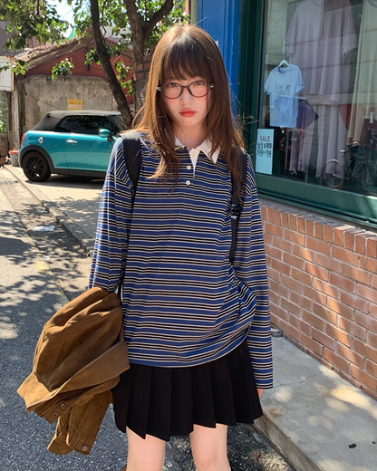 Border Pattern Polo Shirts　B0002