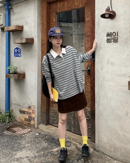 Border Pattern Polo Shirts　B0002