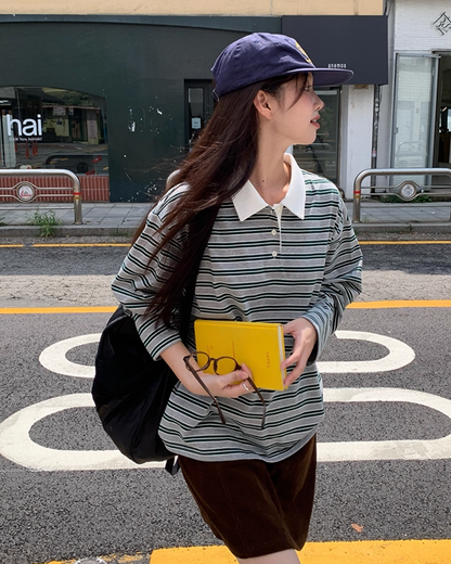 Border Pattern Polo Shirts　B0002