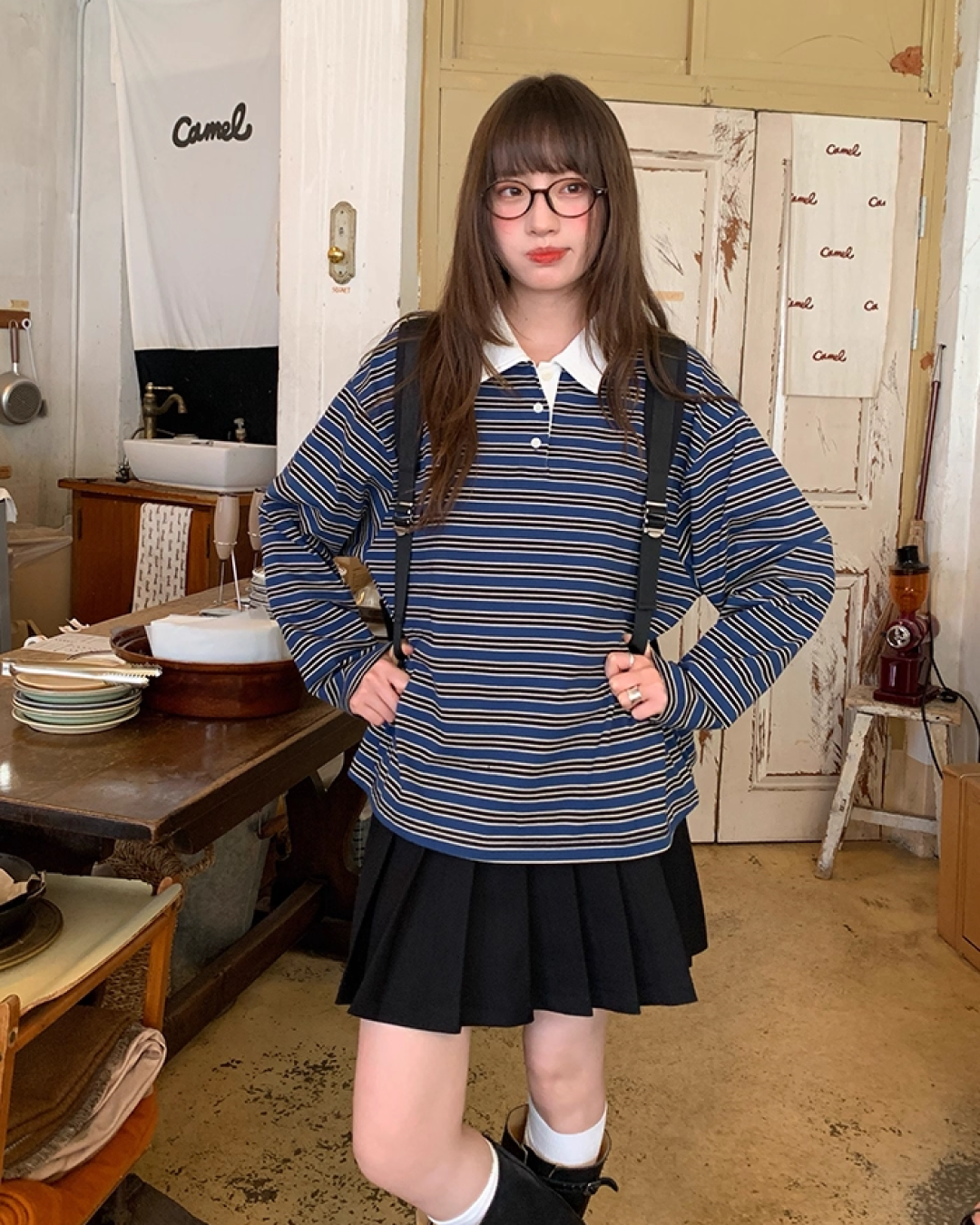 Border Pattern Polo Shirts　B0002