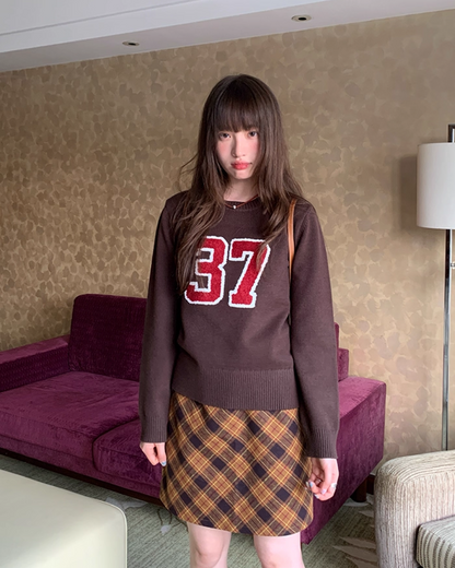 Bias Check Skirt　B0003