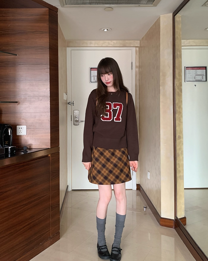 Bias Check Skirt　B0003