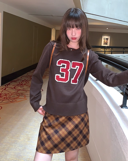 Bias Check Skirt　B0003