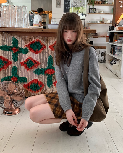 Bias Check Skirt　B0003