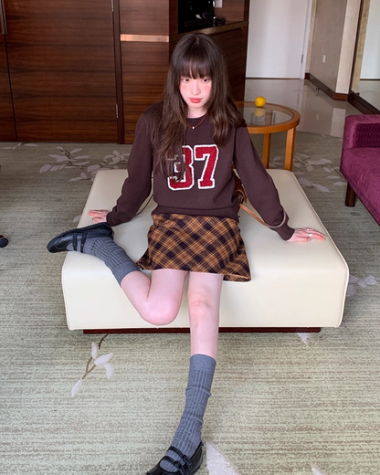 Bias Check Skirt　B0003