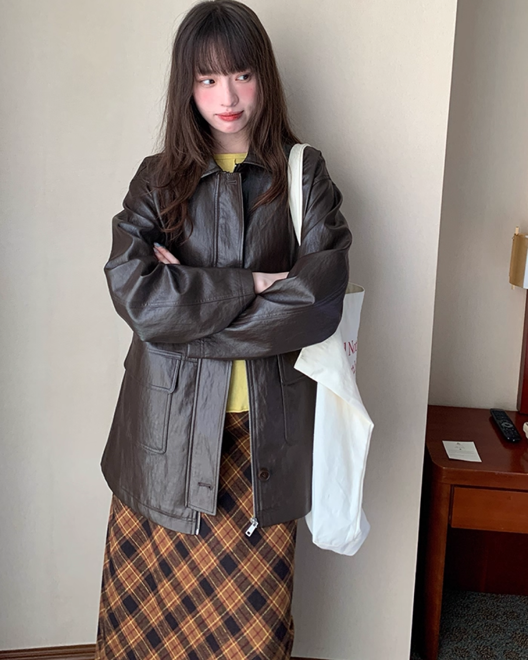 Bias Check Skirt　B0003