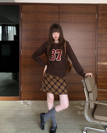 Bias Check Skirt　B0003