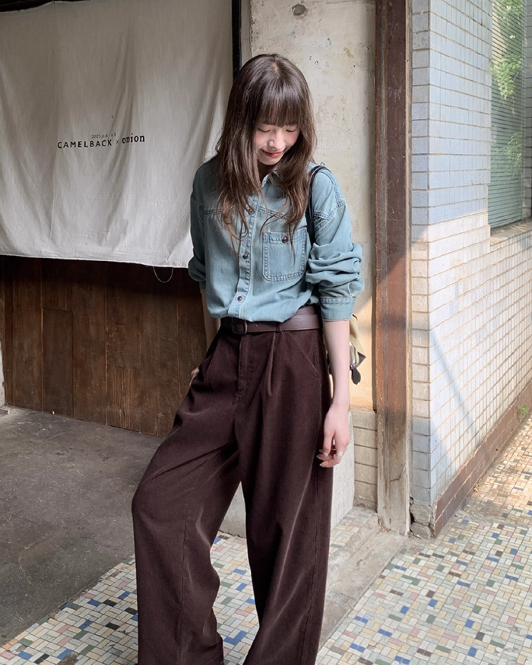 Back Embroidery Denim Shirts　B0005