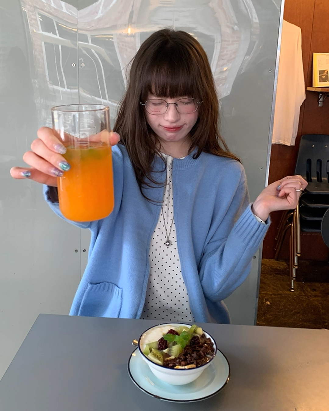 Color Double Zip Knit B0008